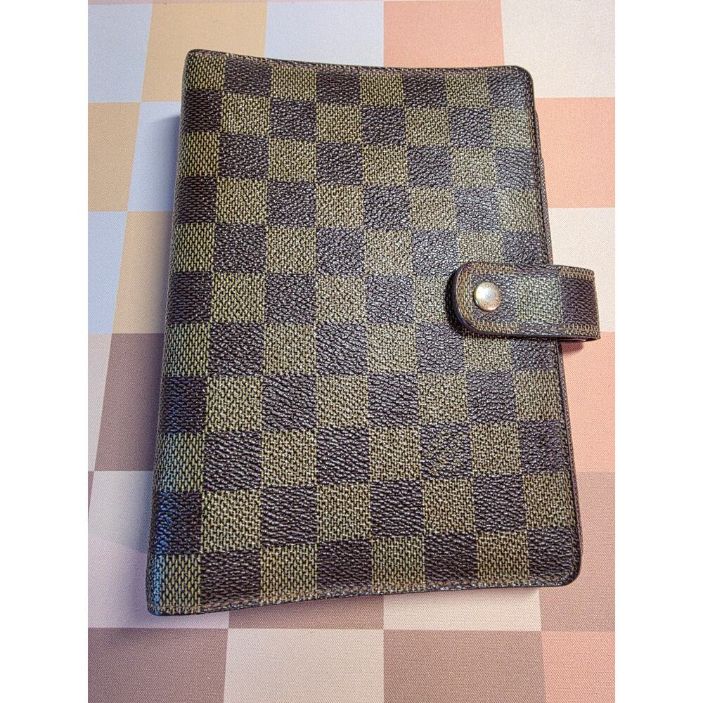LV Louis Vuitton Damier Ebene Agenda MM